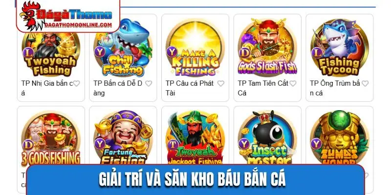 Giải trí và săn kho báu bắn cá