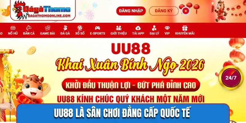 UU88 là sân chơi đẳng cấp quốc tế